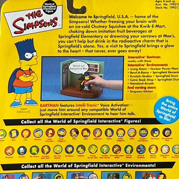 NEW BARTMAN Simpsons Action Figure 199213 Springfield Comic Book Superhero - Picture 3 of 3